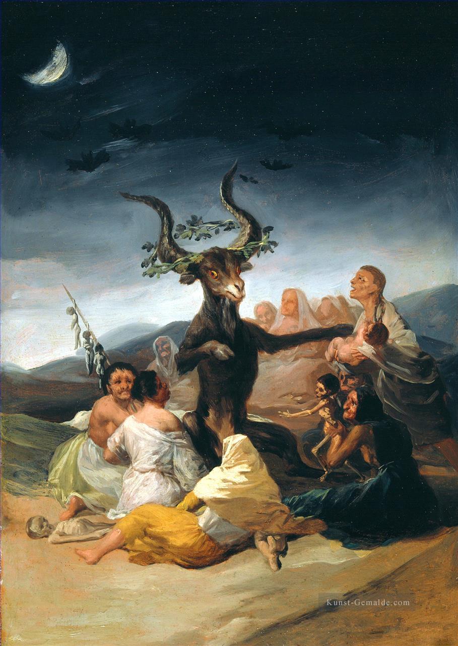Witches Sabbath Romantische moderne Francisco Goya Ölgemälde